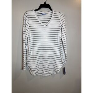 Apt 9 Essential Tunic Super Soft Black & White Stripes Women's XS Super Soft NWT